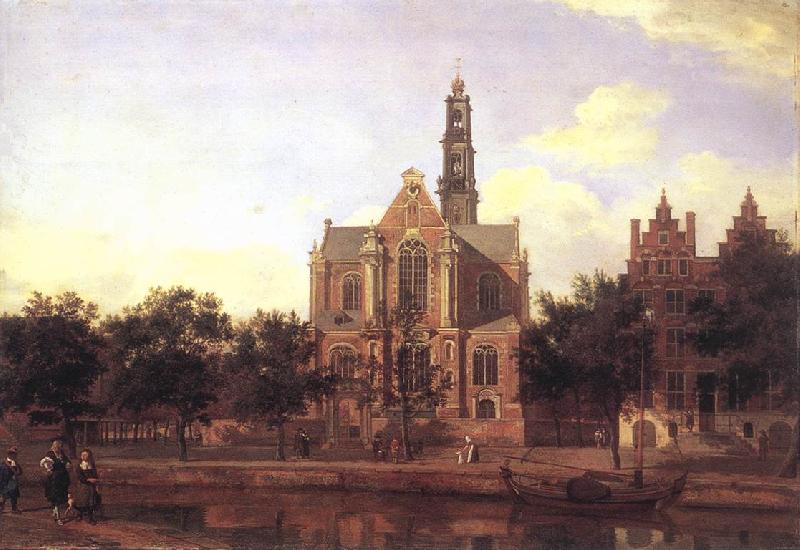 HEYDEN, Jan van der View of the Westerkerk, Amsterdam oil painting image